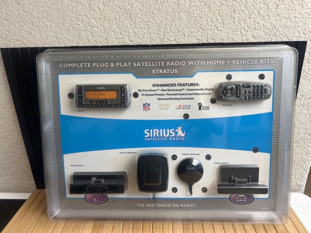 New Sirus Satellite Radio Complete Plug & Play Satellite Radio Home+Vehicle Kit